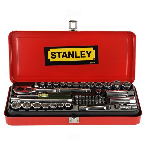 Stanley 46PC 3/8" Sq Dr Socket Set with Ratchet