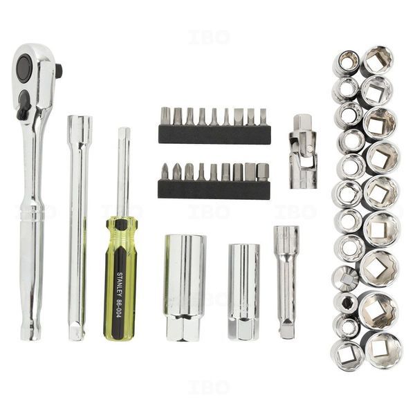 Stanley 46PC 3/8" Sq Dr Socket Set with Ratchet
