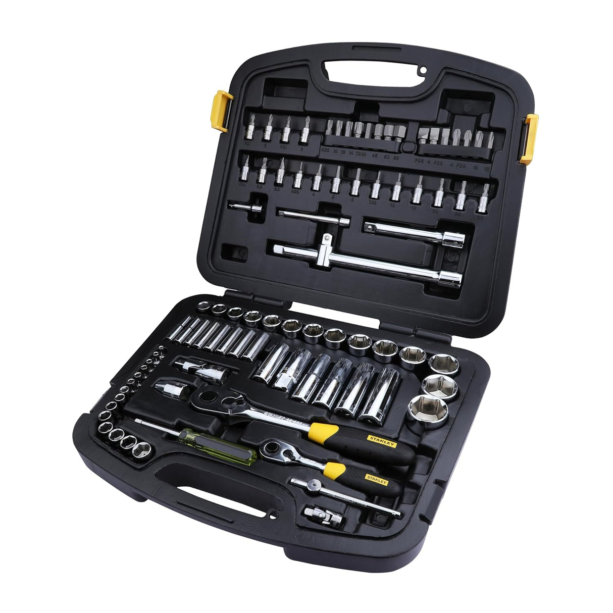 Stanley 86-Pc 1/4 & 1/2" Drive 6PT Metric Socket Set