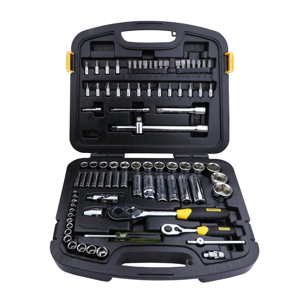 Stanley 86-Pc 1/4 & 1/2" Drive 6PT Metric Socket Set