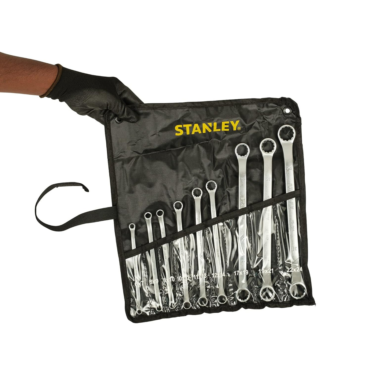 Stanley 9pc Offset Ring Spanner Set - Tools Warehouse