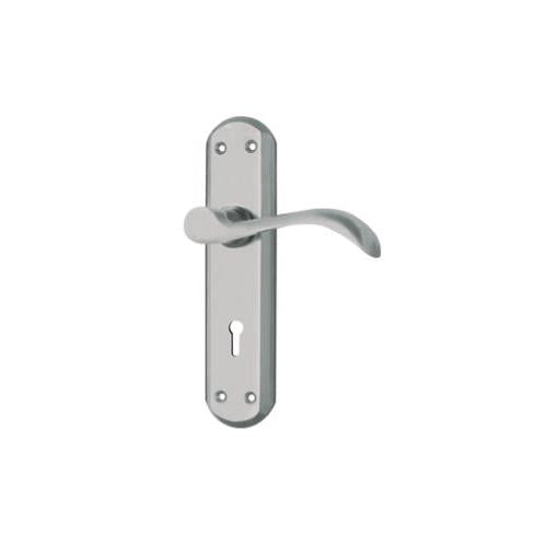 Stella 6 Lever Mortise Lock Satin Steel Model 8171
