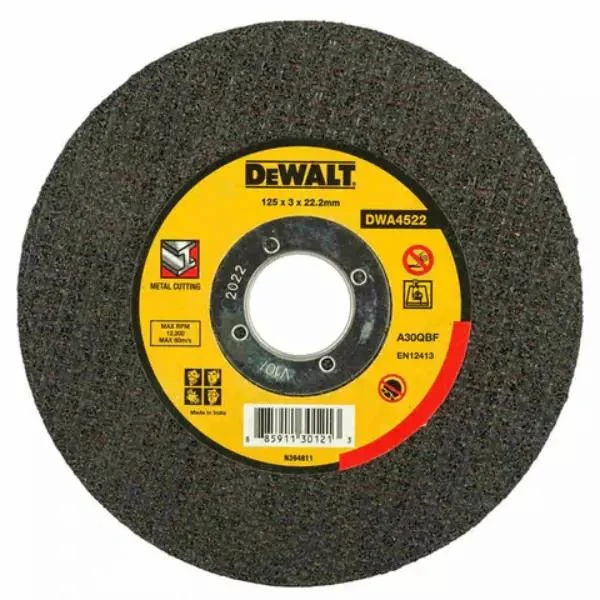 DeWalt DWA4522 5" Metal Cutting Wheel 3mm Thick