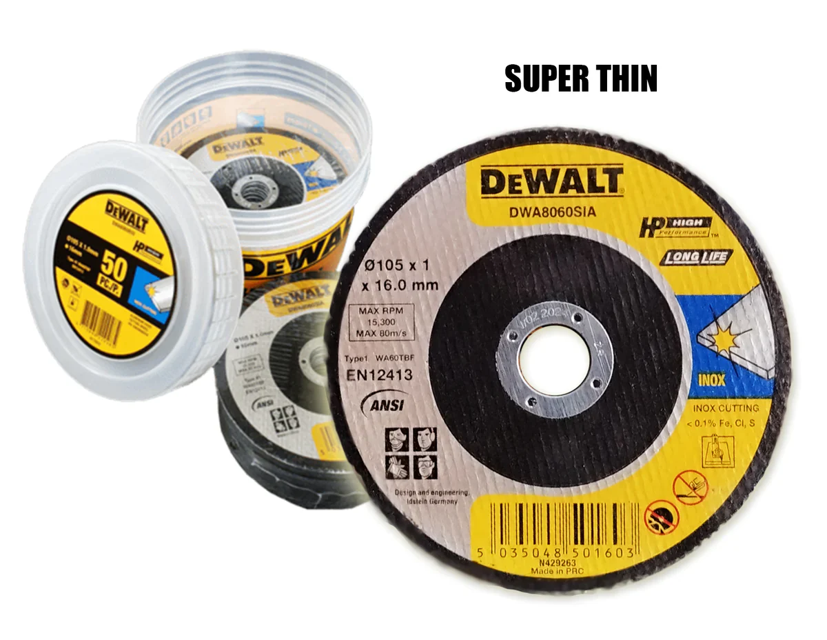 DeWalt DWA8060B50 4" Stainless Steel Cut‑Off Wheel