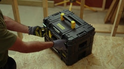 Stanley 17-inch FATMAX Pro-Stack Combo Toolbox 30Kg heavy-duty toolbox with large storage space