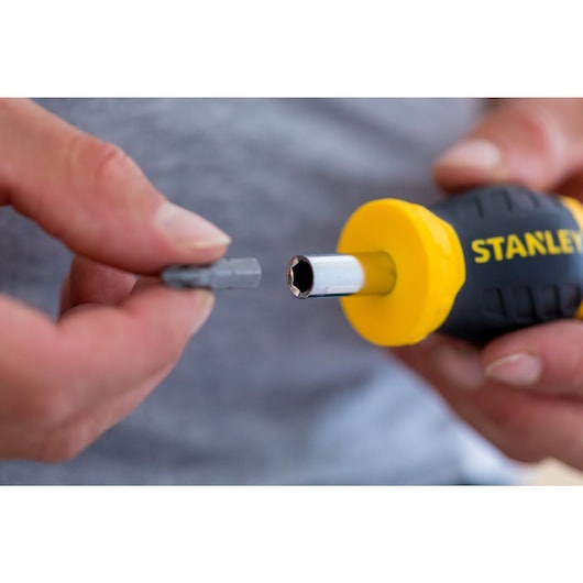 STANLEY MULTIBIT STUBBY SCREWDRIVER