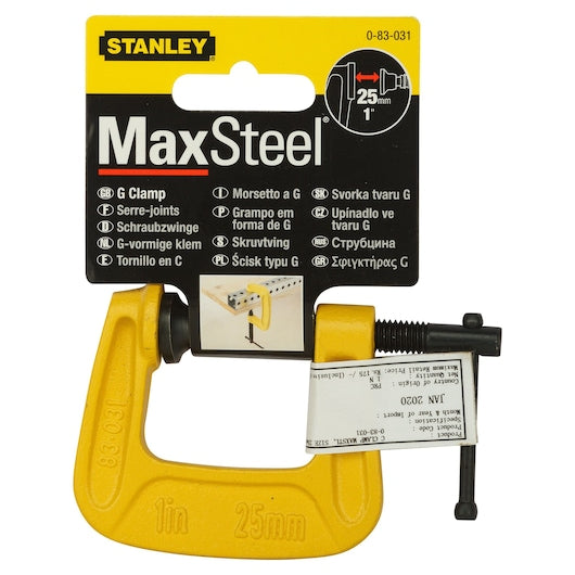 Stanley 25 mm / 1 Inch MaxSteel G-Clamp