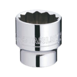 Stanley 1/2-inch Drive 12-Point Standard Socket