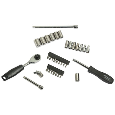Stanley 35pc 1/4-inch Drive 6PT Socket & Bit Kit