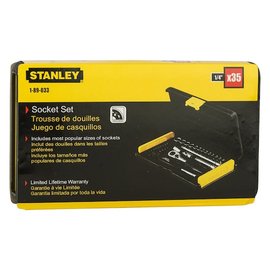 Stanley 35-Pc 1/4" Drive 6PT Socket & Bit Kit