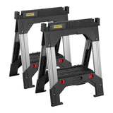 Stanley 685 x 100 x 830 mm FatMax Folding Adjustable Height Aluminium Sawhorse With 1135 Kg Load Capacity