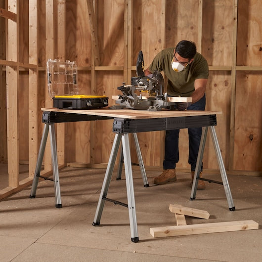 Stanley Foldable Aluminium Sawhorse 340kg