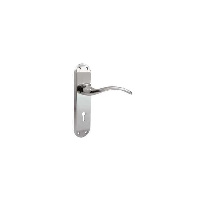 ELC 02 6 Lever Mortise Lock Satin Steel Model 7385