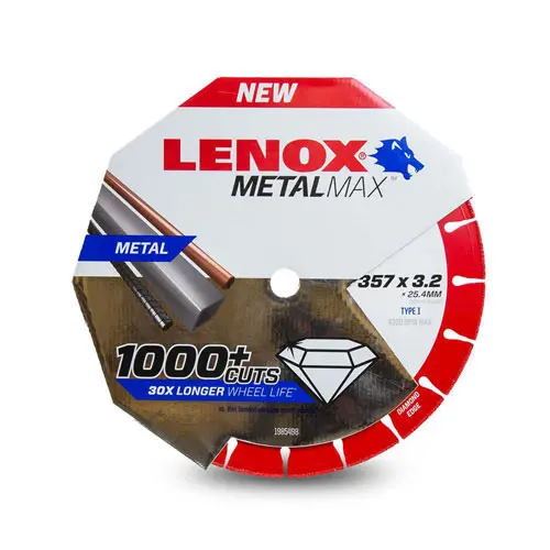 Lenox 14 Inch Dia, 3.2 mm Thickness Diamond Cut-Off Wheel, 1985498