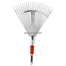 Wolf Garten Multi Star Steel Adjustable Rake Without Handle (Silver) (UC-M) Garden rake