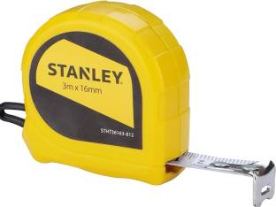 Stanley 3 Mtr x 16 mm Width Short Measuring Tape without Lock