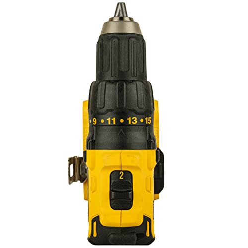 DEWALT DCD7771D2-IN 18V 13mm Cordless Compact Brushless Drill Machine Driver with 2x2.0Ah Li-ion batteries, Yellow