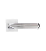 Modern door handle on a white background