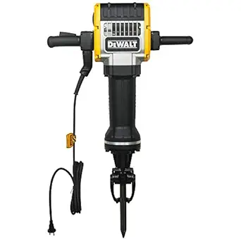 DEWALT D25981K 2100W 28mm 30Kg 960 Beats/min Demolition Breaker with Active Vibration Control includes Stand and Chisel-Perform and Protect Shield