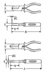 Taparia 1441-9S Circlip Pliers Pvc Dip Coated Sleeve