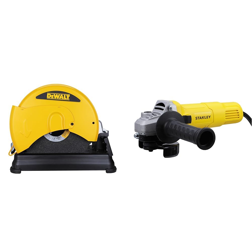 DEWALT D28730 14-inch (355 mm),2300W,3800 Rpm Heavy Duty Chop Saw With Wheel Included For Cutting Me