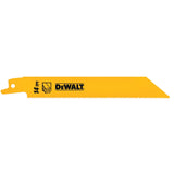 DEWALT DT2361-QZ RECIPROCATING BLADES – BI METAL FOR FAST CUTTING 152MM (PACK OF 5PCS)