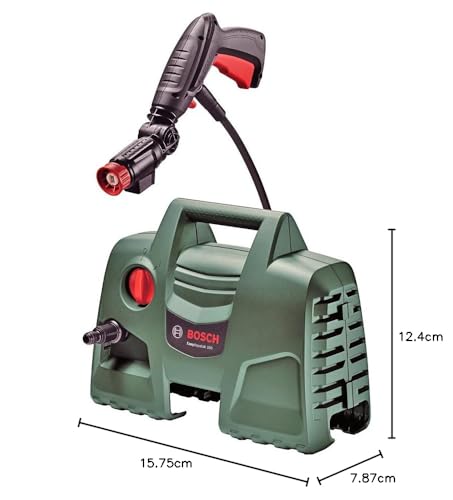 BOSCH Easy Aquatak 100 | 1100-watt Motor | Max Pressure- 100 Bar | High Pressure Washer with Double Filtration | 360° Gun, Self-Priming | Flow Rates up to 270 l/h | 3.1 Kg
