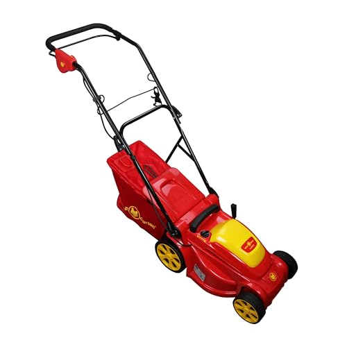 WOLF Garten 1400W 3500 RPM Electric 3-in-1 Push Lawn Mower with Soft Grip Handle