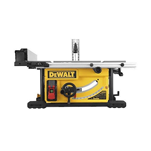 DEWALT DWE7492-IN 2000W 254mm 4800 RPM Portable Table Saw (Table Size 680x650 mm) - Corded Electric,Cast Table Top Design, Grey + 3 Years Warranty