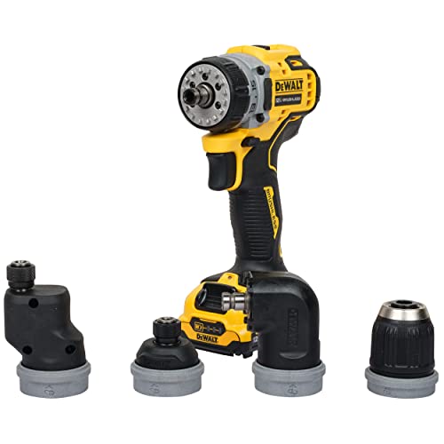 DEWALT Dcd703D2-B1 12V 10Mm Cordless Brushless Multi-Head Drill Machine With 2X2.0Ah Li-Ion Batteries