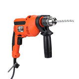 BLACK+DECKER KR5010 550W 10mm Single Speed Hammer Drill/Driver(orange)