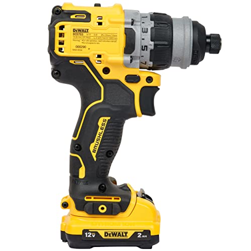 DEWALT Dcd703D2-B1 12V 10Mm Cordless Brushless Multi-Head Drill Machine With 2X2.0Ah Li-Ion Batteries