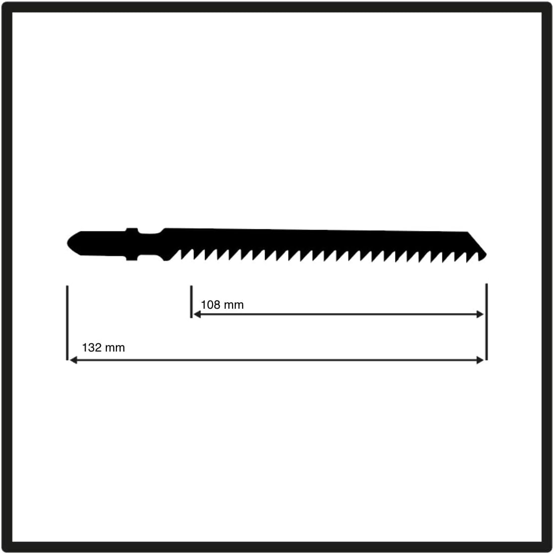 Dewalt DT2085-QZ Metal Cutting Jigsaw Blades, HSS, 132 mm (Pack of 5)