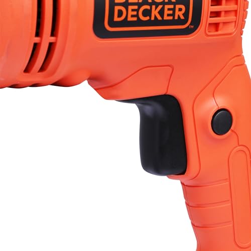 BLACK+DECKER KR5010 550W 10mm Single Speed Hammer Drill/Driver(orange)