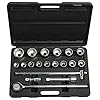 Stanley 19-Pc 3/4" Drive 12PT Metric Socket Set
