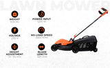 BLACK+DECKER BEMW451BH-B1 1200W Electric Lawn Mower With Bike Handle