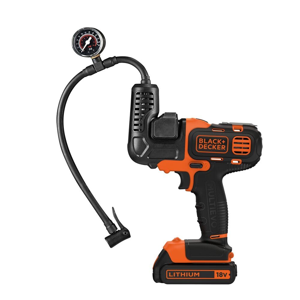 BLACK+DECKER MTNF9 Multi‑Evo Inflator Attachment - Black / standard