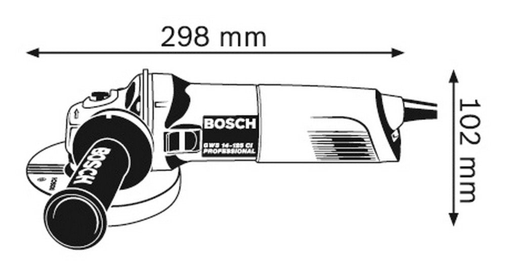 Bosch GWS 14-125 CI Heavy Duty Corded Electric Angle Grinder