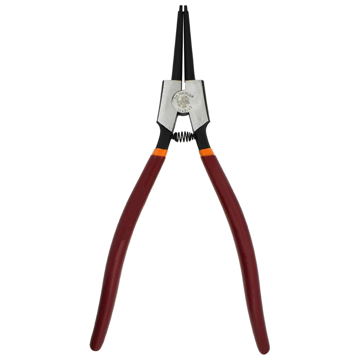 Taparia 1443-13 Steel (320mm) External Straight Nose Circlip Plier (Red and Black)