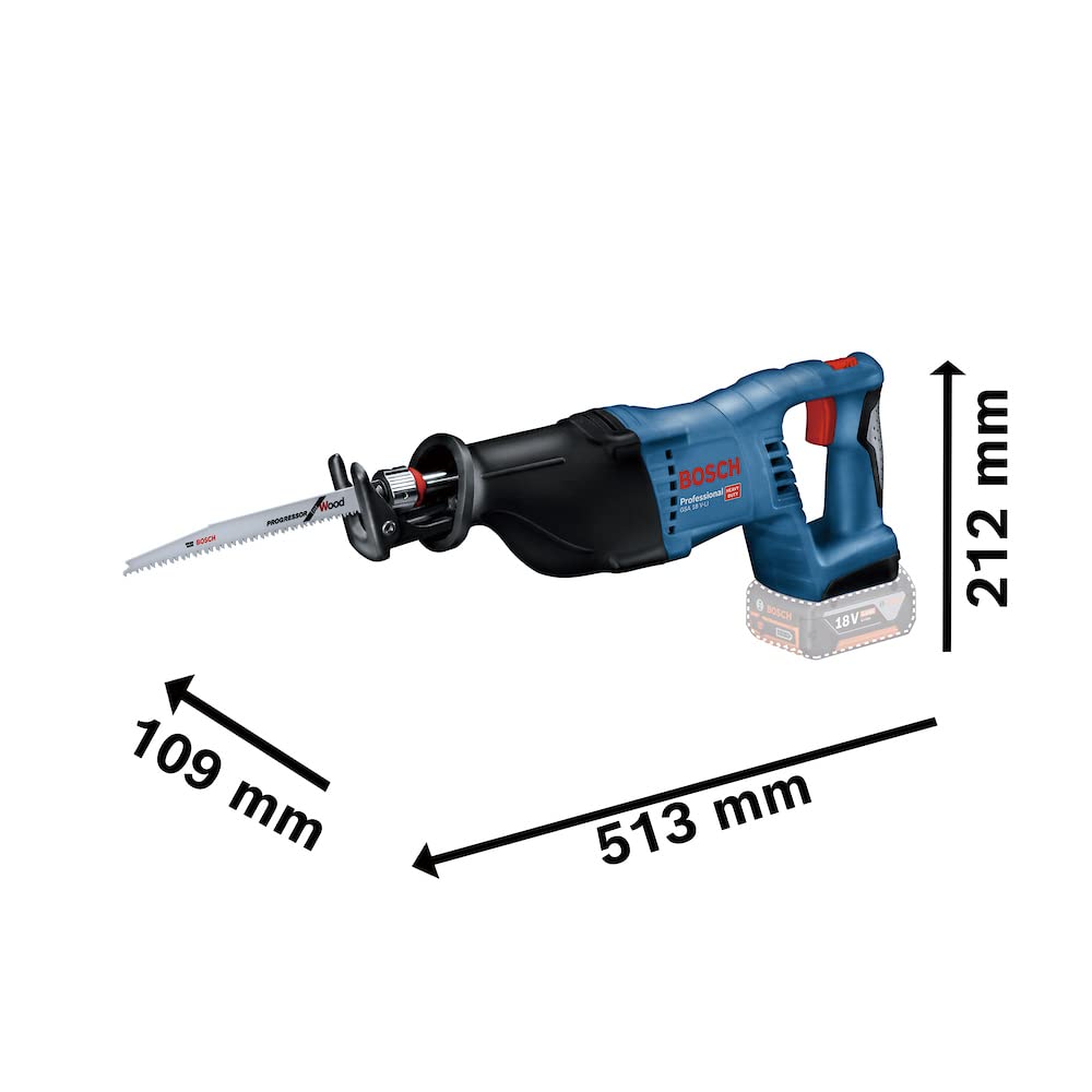 Bosch GSA 18V-32 Heavy Duty Cordless Reciprocating Saw (Solo Tool)