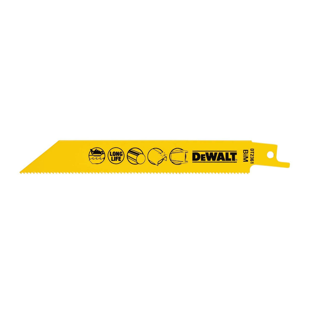 DEWALT DT2361-QZ RECIPROCATING BLADES – BI METAL FOR FAST CUTTING 152MM (PACK OF 5PCS)