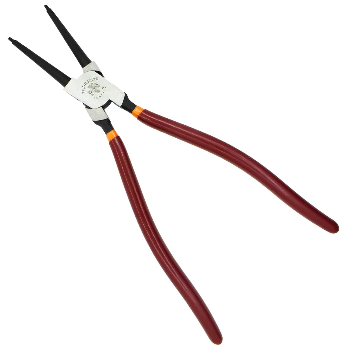 Taparia 1441-13 Steel (320mm) Internal Straight Nose Circlip Plier (Red and Black)