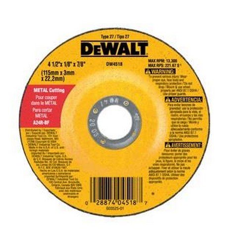 Dewalt DW44560 Metal Cutting Wheel, 180 x 3.2 x 22.23mm