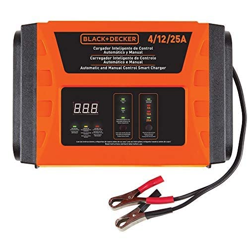 BLACK+DECKER BC25-B2 Automatic Battery Charger & Manual Control for Professional & Domestic Use 4/12/25 Amp 3 Speed