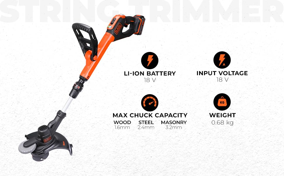 BLACK+DECKER: STC1820EPCF-B1 String Trimmer