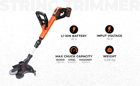 BLACK+DECKER STC1820EPCF-B1 18V String Trimmer