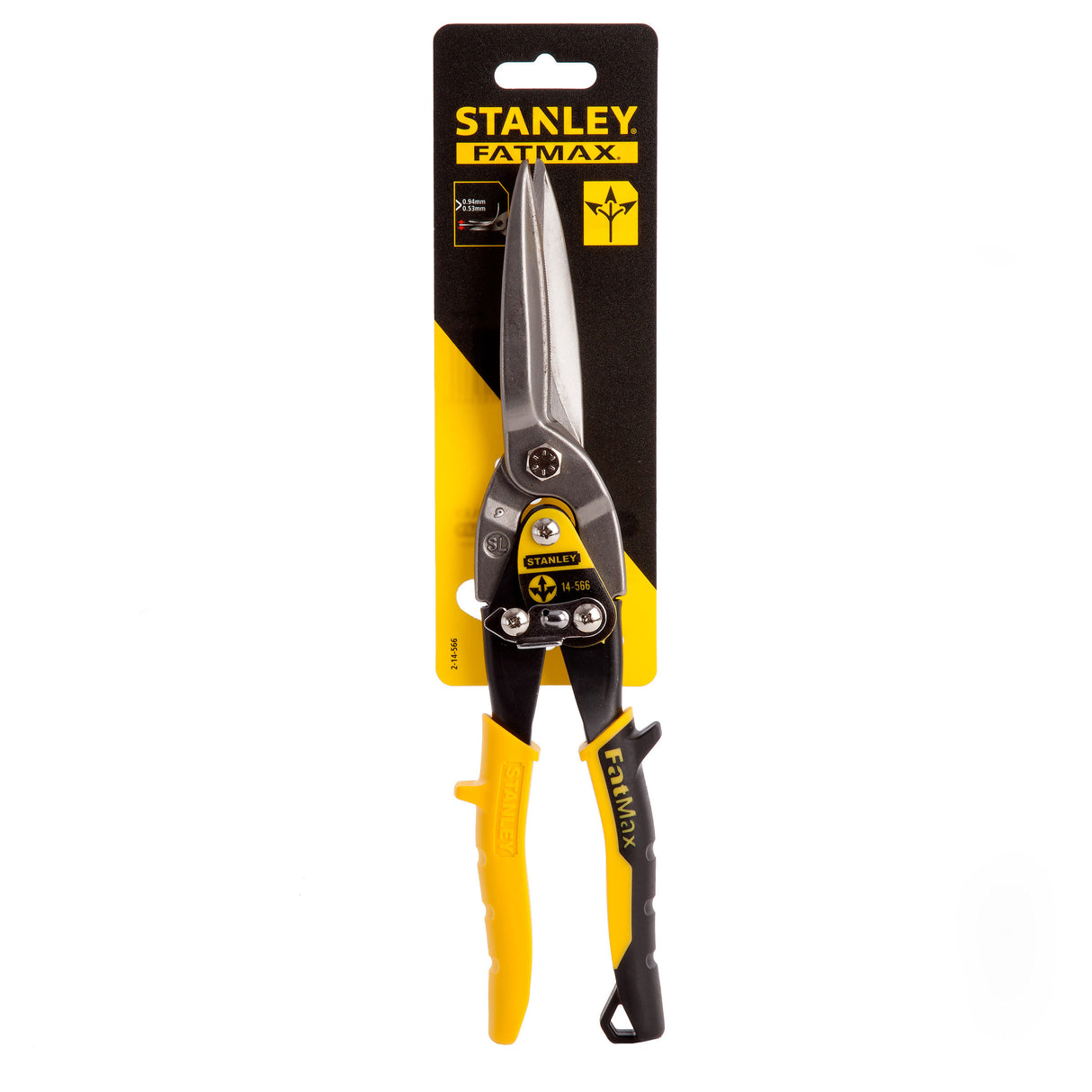 Stanley 300 mm / 12 inch FatMax Straight Compound Action Aviation Snips (Long Cut BI-MAT)