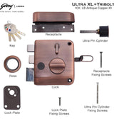 Tribolt Ultra XL+ Rim Lock | Godrej
