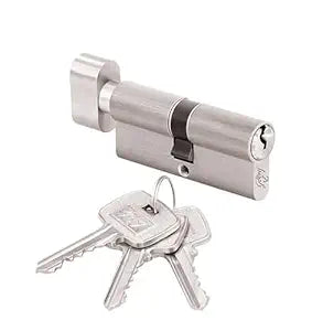 60 mm Pin Cylinder 1CK - Satin Steel