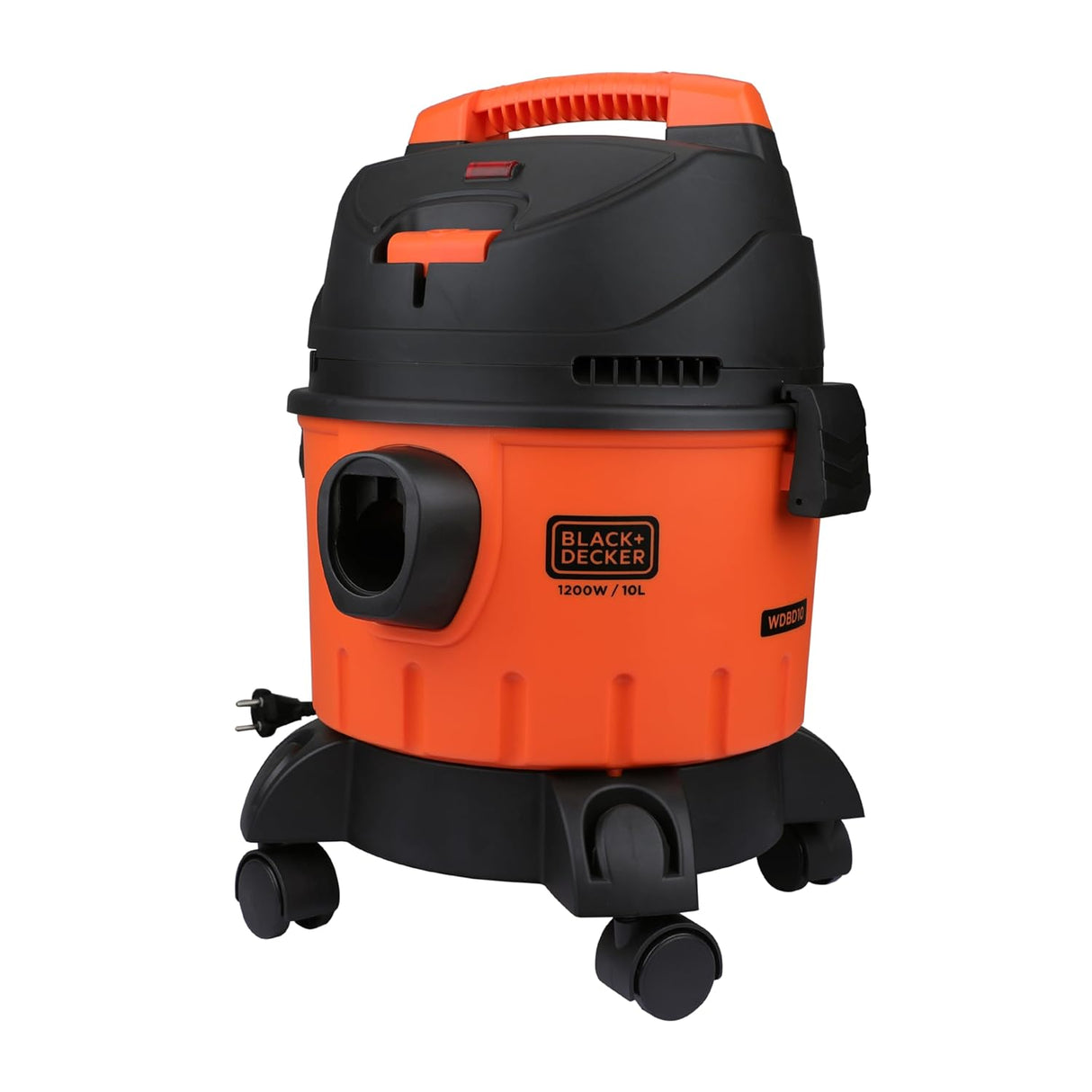BLACK+DECKER WDBD10 10-Litre, 1200 Watt , 16 KPa High Suction Wet and Dry Vacuum Cleaner and Blower with HEPA Filter and Reusable Dust Bag (Red)